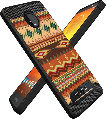 Vista 4 de CasesOnDeck Funda compatible con [Motorola Moto Z3 Play Moto Z3] Moto Z3 Design, funda delgada negra flexible y elegante protección contra golpes