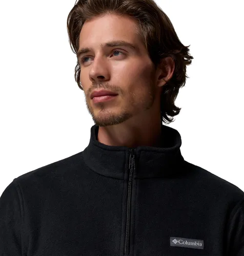 Vista 3 de Columbia Steens Mountain - Chaqueta de forro polar con cremallera media para hombre Negro