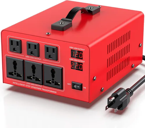 Vista 11 de Transformador de Voltaje de 1000W Convertidor de Potencia (110V a 220V, 220V a 110V) Convertidor Elevador/Reductor 110/120 Voltios - 220/240 Voltios