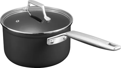 Vista 10 de MSMK Cacerola de 1 cuarto de galón con tapa, quemada también antiadherente, sin PFOA, no tóxica, apta para horno hasta 700 ℉, resistente a