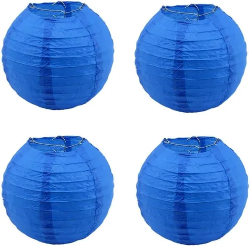 Vista 21 de 4 linternas de papel redondas para lámpara de papel, linternas de papel chinas, japonesas para colgar, para boda, cumpleaños, hogar, fiesta, Negro