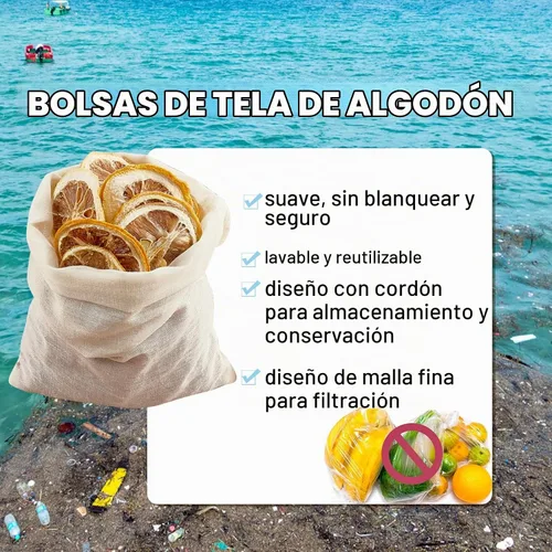 Vista 7 de TUZAZO Bolsas de Té Reutilizables - Paquete de 24 Bolsas de Gasa de Algodón Natural Sin Blanquear de Muselina Tipo Saquito para Colar Café Té e