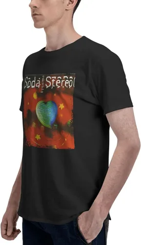 Vista 5 de Soda Stereo Dynamo T Shirt Men's Summer Tee Casual Short Sleeve Tops