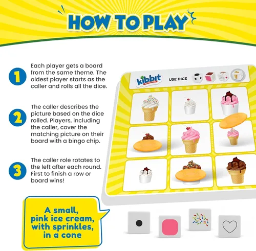 Vista 3 de Juego de estilo bingo orientado al lenguaje descriptivo, estructura de oraciones y capacidad para seguir instrucciones multicomponente
