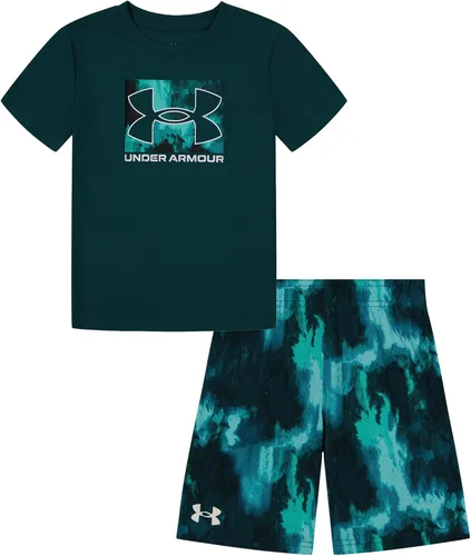 Vista 148 de Under Armour baby-girls Ua Terrazzo Leopard Heart SetShort Set
