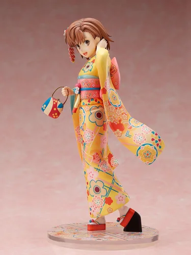 Vista 9 de FuRyu A Certain Scientific Railgun T: Mikoto Mikasa (Furisode Version) Figura de PVC a escala 1:7, multicolor, 8 pulgadas
