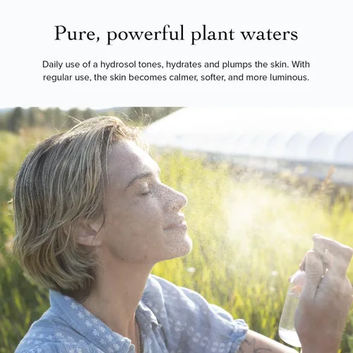 Vista 4 de evanhealy Rose Geranium HydroSoul Hidrosol destilado de cobre Tónico facial orgánico suave y astringente Tónico facial equilibrante