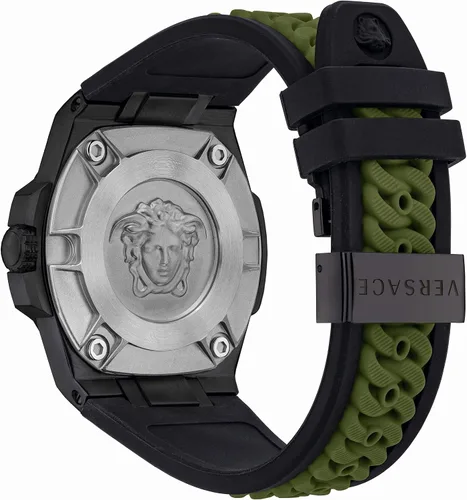 Vista 2 de Versace Chain Reaction Quartz Silver Dial Reloj de los hombres VEDY00419