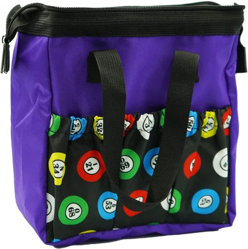 Vista 10 de Yuanhe Bolsas de Bingo Dauber con 6 Bolsillos Bolsa de Transporte Negra para Bingo