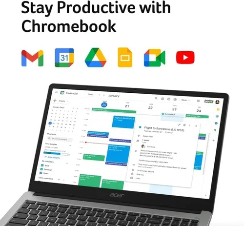 Vista 9 de Acer Chromebook 315 - Computadora portátil, 15.6 pulgadas de FHD, Intel