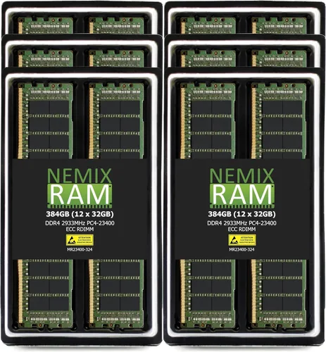Vista 8 de NEMIX RAM Memoria de servidor registrado RDIMM de 32 GB (1 x 32 GB) DDR4 2933 MHz PC4-23400 2Rx4 1.2V CL21 288-PIN ECC RDIMM