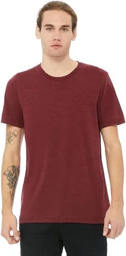 Vista 21 de BELLA+CANVAS Camiseta de cuello redondo para hombre Carbón negro (Charcoal Black Triblend)