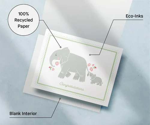 Vista 6 de Twigs Papel – Surtido de tarjetas de felicitación para baby shower en blanco con sobres, tarjetas de felicitación para niños y niñas, tarjetas