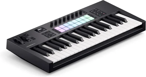 Vista 17 de Novation Launchkey 25 MK4 - Controlador de teclado compacto de 25 teclas, USB, MIDI con integración DAW. Modo acorde, modo de escala, 8 almohadillas