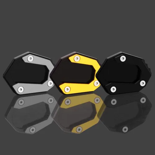 Vista 7 de Para BMW F750GS F850GS 2018-2023 F850GS Adventure 2019-2022 Motocycle CNC Aluminio Kickstand Side Stand Ampliación Pad F750 850 GS F850 GSA Negro