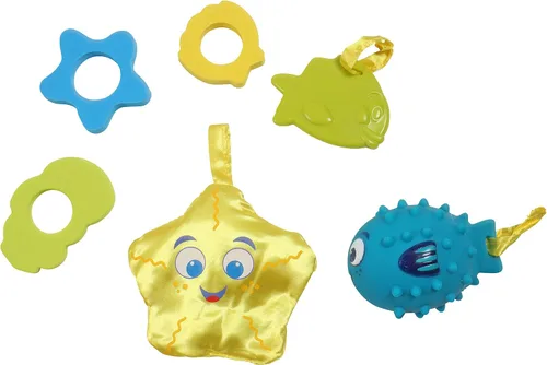 Vista 9 de Swimways Primavera Flotador Sun Canopy Incluye 5 ata juguetes para bebés y reutilizable bolsa de transporte