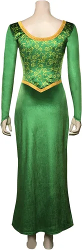 Vista 2 de Toitaly Disfraz de Fiona para mujer, vestido de princesa Fiona para adultos, vestido verde Fiona para Halloween