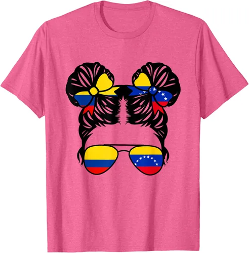 Vista 38 de Camiseta Half Colombian Half Venezolan Girl Colombia Kids Heritage, Gris