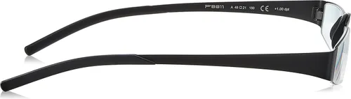 Vista 3 de Porsche Design Gafas graduadas P8811 P8811 A Negro con borde completo +2.50