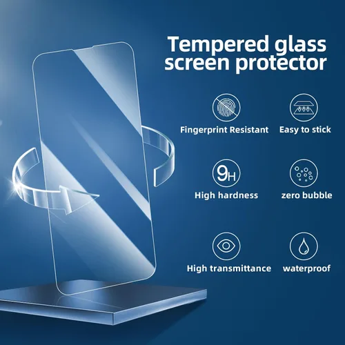 Vista 82 de NEW'C Paquete de 3 protectores de pantalla de privacidad para iPhone Air/iPhone 17 Air (6.5 pulgadas), película de vidrio templado antiespía