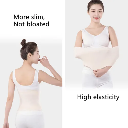 Vista 2 de Unisex caliente suave cinturón elástico soporte lumbar riñón estómago protector, doble cara disponible