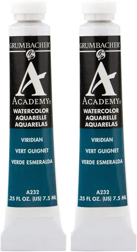 Vista 6 de Grumbacher Academy - Pintura de acuarela, 0.25 onzas, tono azul cerúleo (A039)