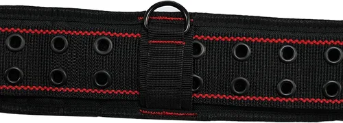 Vista 4 de MELOTOUGH Cinturón de herramientas acolchado con anillo en D para hombres, construcción de hebilla de rodillo de metal doble resistente y duradera