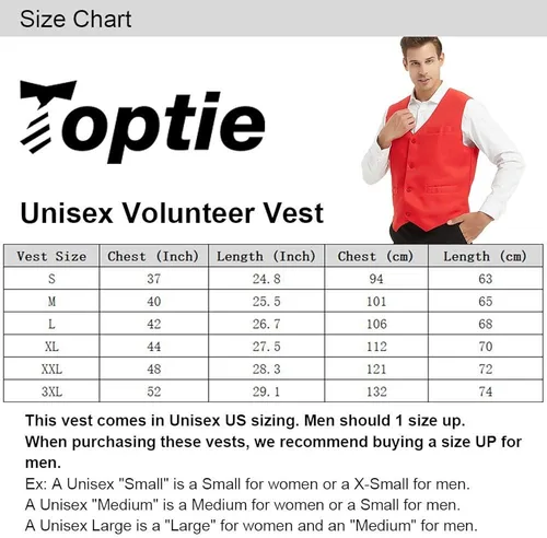 Vista 8 de TOPTIE Chaleco unisex con botones para uniforme de trabajo