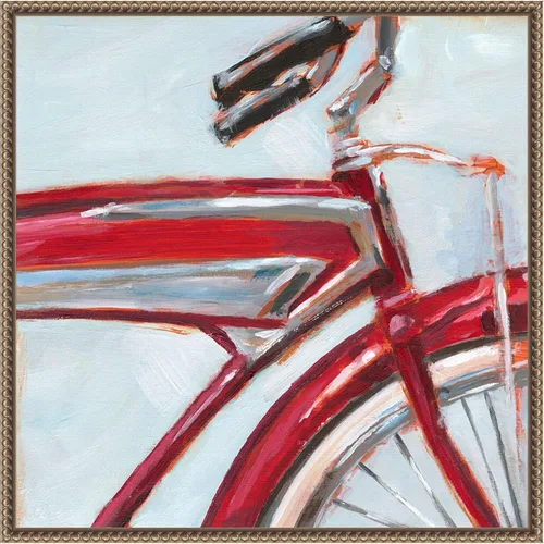 Vista 16 de Amanti Art Framed Canvas Wall Art 16x16 Retro Cycle I by Ethan Harper, Framed Wall Art Canvas, Abstract Artwork, Traditional Decor, Small Poster