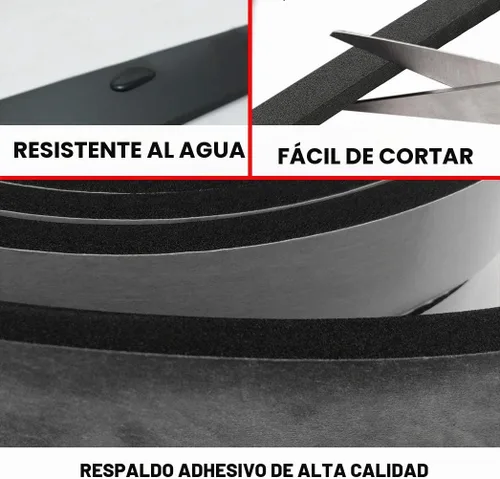 Vista 2 de Dualplex - Rollo de tira de espuma de neopreno, 1 pulgada de ancho x 10 pies de largo x 1/4 pulgadas de grosor, sellado contra la intemperie, tiras
