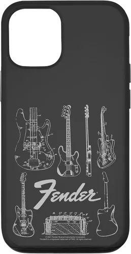 Vista 28 de Fender Carcasa de Guitars Line Art para iPhone 17