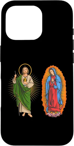 Vista 20 de Funda para iPhone 16 Virgen de Guadalupe con San Judas Tadeo