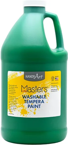 Vista 70 de Handy Art Little Masters - Pintura lavable, 16 onzas, color negro Bright & Mixable, High Opacity, Washable Colors for Classroom, Students, Kids