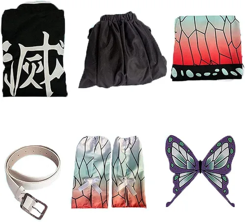 Vista 4 de Disfraz de Kochou para cosplay, kimono, uniforme de juego de rol, conjunto completo