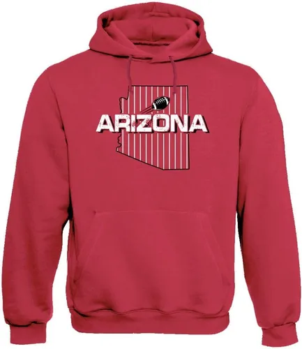 Vista 5 de Xtreme Apparrel Team Field Map Men's Hoodie Sweatshirt for Football Fans