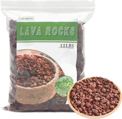 Vista 9 de Rocas de lava roja para plantas, 100% roca volcánica pura, sin tintes ni productos químicos, el mejor aderezo para plantas suculentas de cactus