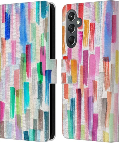 Vista 54 de Head Case Designs Officially Licensed Ninola Brushstrokes Multi Colorful Leather Wallet Case Compatible with Samsung Galaxy A07 4G