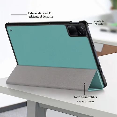 Vista 8 de Funda para Xiaomi Redmi Pad SE de 11 pulgadas, carcasa rígida con soporte delgado y parte trasera protectora inteligente para Redmi Pad SE 11 2023