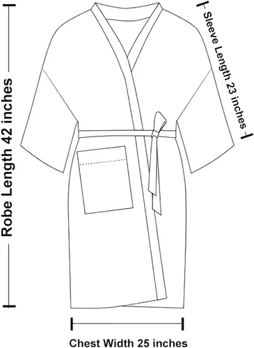 Vista 2 de TOPTIE Bata de spa para salón de belleza para mujer, kimono, cliente, uniforme de poliéster