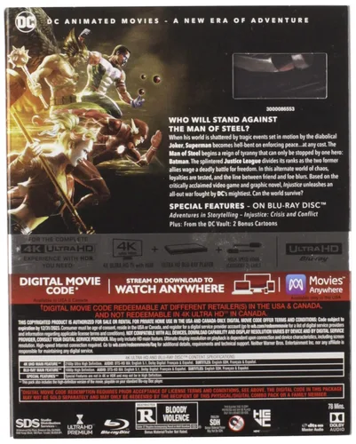 Vista 2 de Injustice (4K Ultra HD + Blu-ray + Digital) 4K UHD