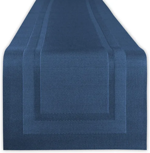 Vista 11 de DII PVC Tabletop Collection Woven Indoor / Outdoor - Juego de manteles individuales, 13x17.25, aguamarina, 6 piezas
