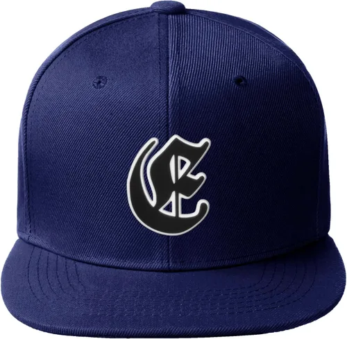 Vista 255 de Daxton Gorra clásica con visera de billete plano con letras del alfabeto inglés antiguo de la A a la Z