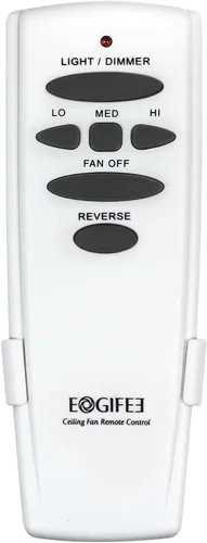 Vista 10 de Eogifee Ventilador de techo con control remoto inverso, atenuador de luz, control ajustable de 3 velocidades de reemplazo de Hampton Bay CHQ7080T