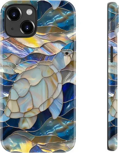 Vista 91 de LUHOURI Funda para iPhone 12 Mini, compatible con carga inalámbrica, doble capa, interior de silicona suave + carcasa exterior dura, bonito diseño