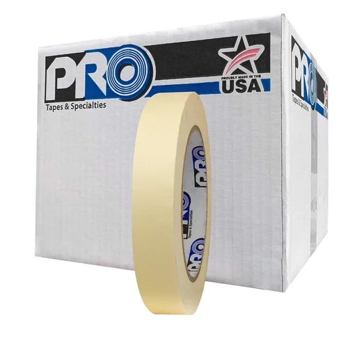 Vista 7 de Cinta de enmascarar ProTapes 795 de papel crepé para usos generales, Bronceado, 1