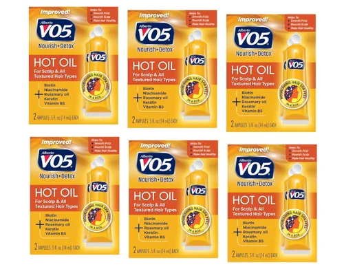 Vista 2 de Vo5 Tratamiento de terapia de aceite caliente, 2 unidades, 0.5 onzas (0.5 fl oz) (paquete de 6)