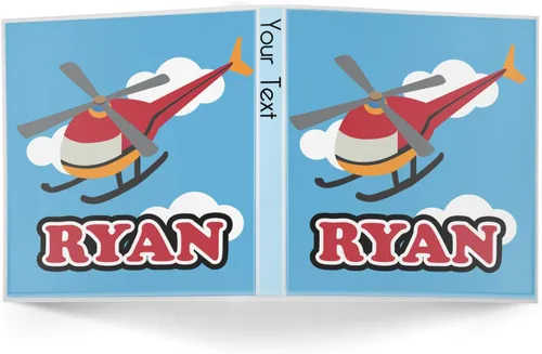 Vista 2 de Carpeta personalizada de helicóptero de 3 anillas - 1 pulgada