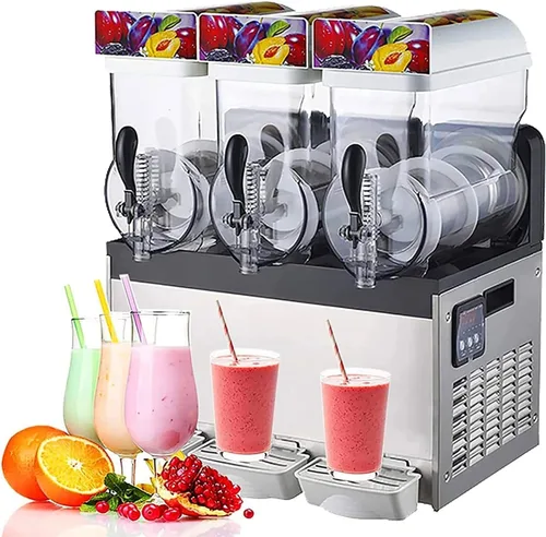 Vista 8 de Máquina de granizado de hielo, máquina comercial de bebidas granizadas, máquina de enfriamiento para hacer bebidas, máquina de granizado de bebidas