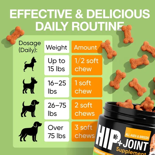 Vista 5 de Suplemento de cadera y articulaciones para perros con glucosamina