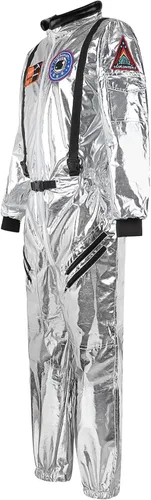 Vista 2 de Arplvf Disfraz de astronauta para adulto, traje espacial de astronauta, traje espacial de Halloween